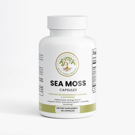 Sea Moss Capsules w/ Bladderwrack, Burdock, & BioPerine