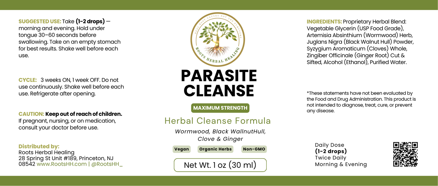 Parasite Cleanse + Zeolite Binder | Maximum Strength Herbal Detox