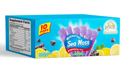 Elderberry Lemonade Sea Moss Popsicle
