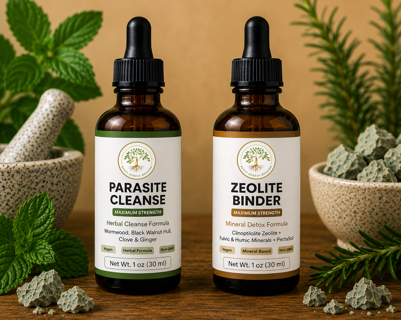 Parasite Cleanse + Zeolite Binder | Maximum Strength Herbal Detox